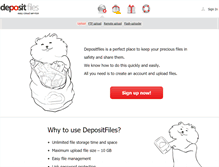 Tablet Screenshot of depositfiles.com